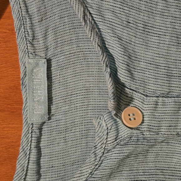 CP Shades Turquoise linen tunic L - Picture 3 of 3